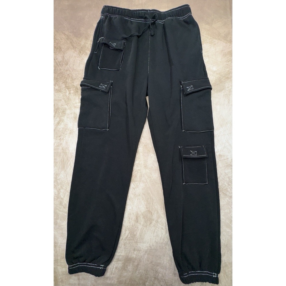 Men's Brooklyn Cloth Cargo Jogger Pants Size Medium Large Stretch Waist & Ankles